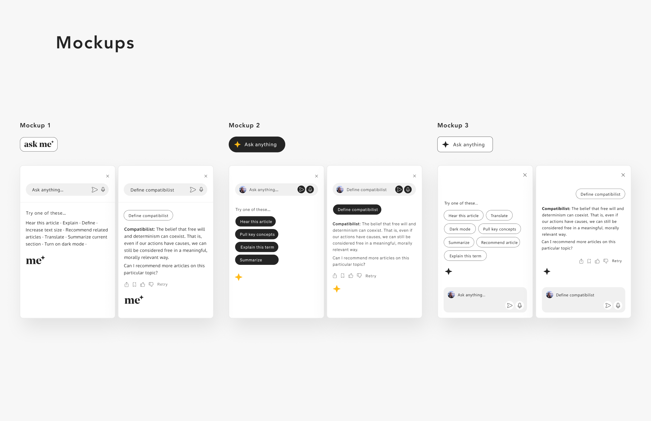 Revised Wireframes