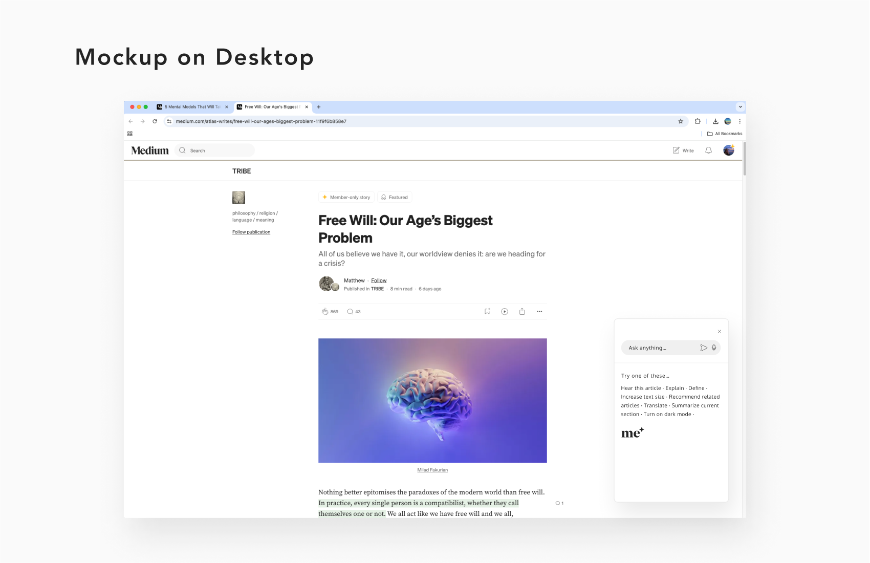 Mockup Desktop