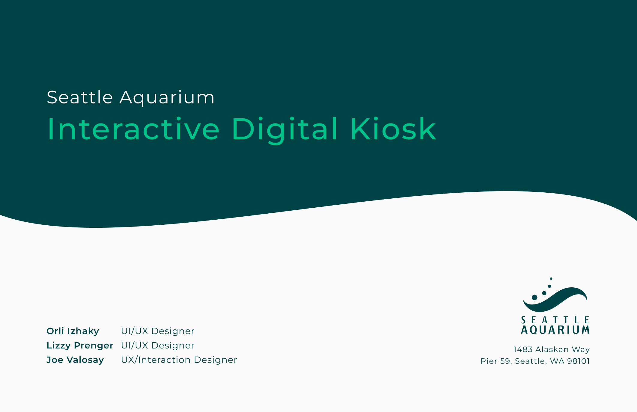 Seattle Aquarium Kiosk