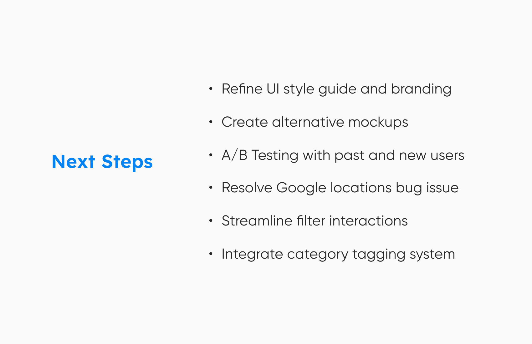 Next Steps