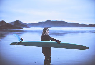 Surfboard on the beach