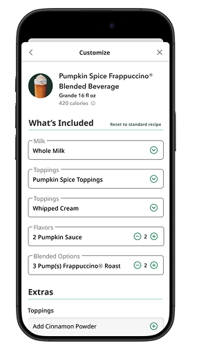 Improved customize screen