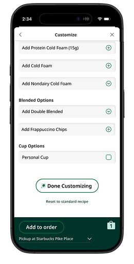 Improved customize screen 2